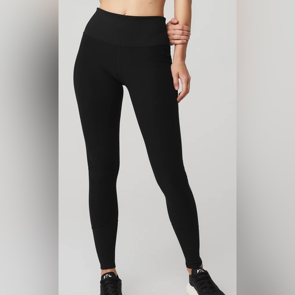 ALO Yoga Pants - Alo | Large full length black Alosoft lounge leggings